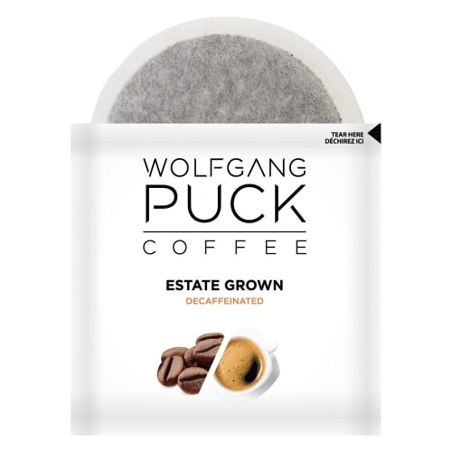 Wolfgang Puck Estate Grown Signature Blend, 1-Cup Soft Pod Coffee, Decaf